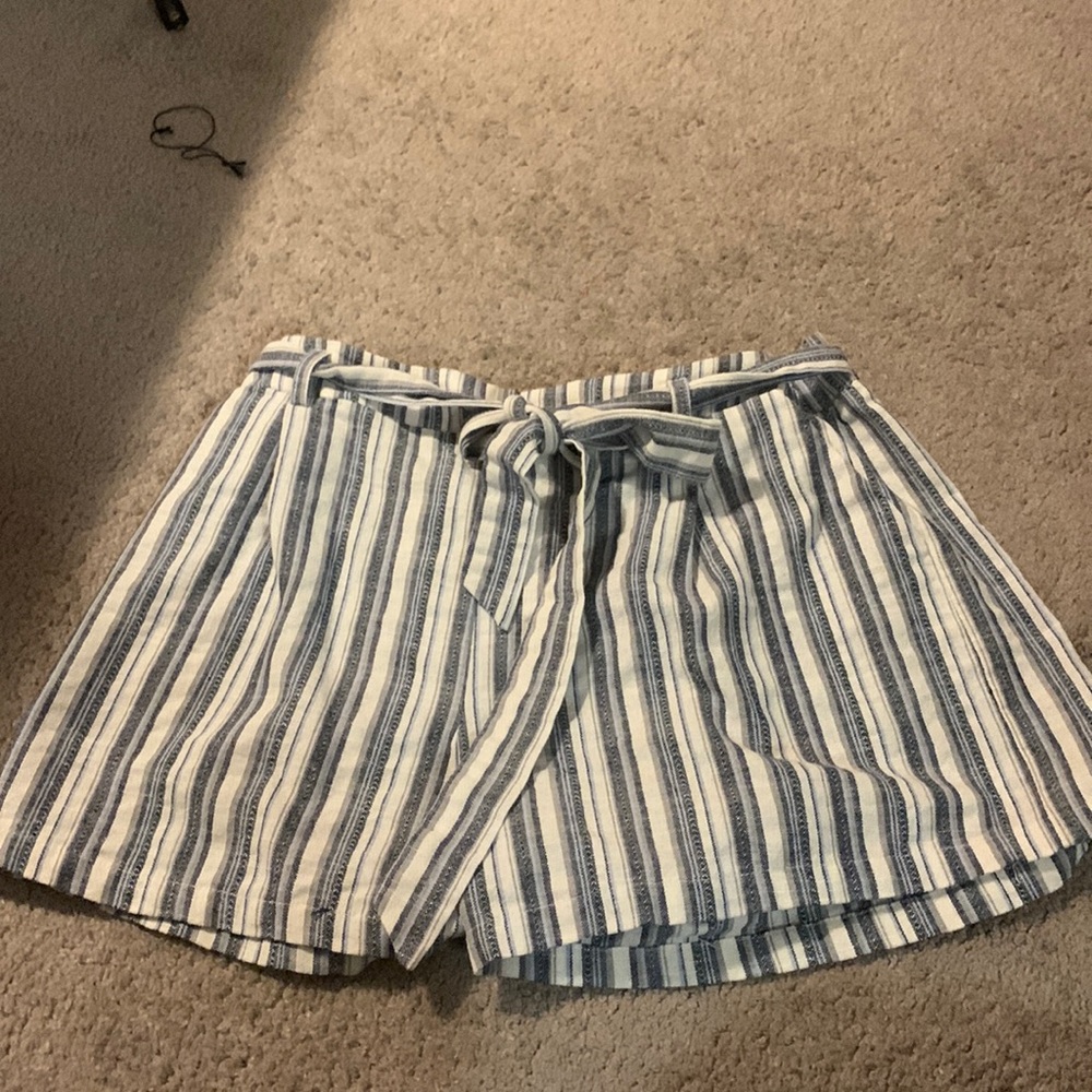 Striped shorts size large